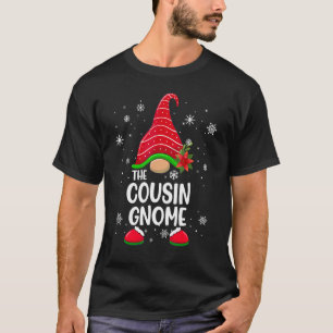 Cousin Gnome Buffalo Plaid Matching Family Christm T-Shirt