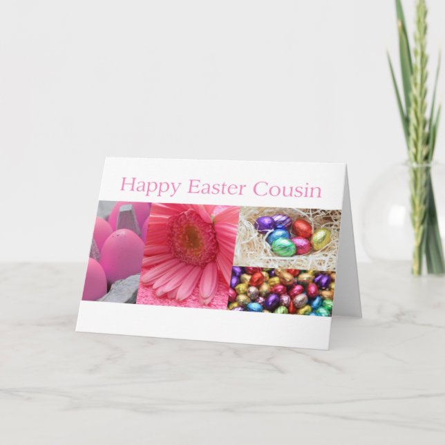 Cousin Happy Easter Holiday Card (Front)