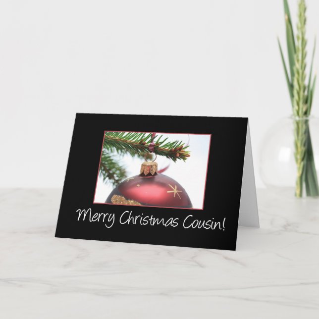 Cousin Merry Christmas card (Front)