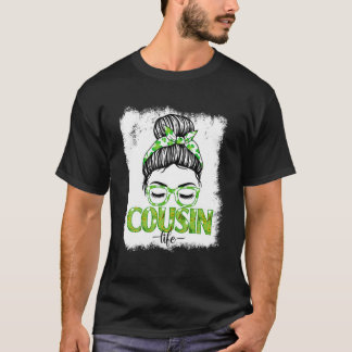 Cousin Messy Bun Funny St Patrick's Day Irish Luck T-Shirt