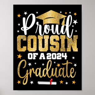 Cousin Of A 2024 Graduate Cl Graduation Poster