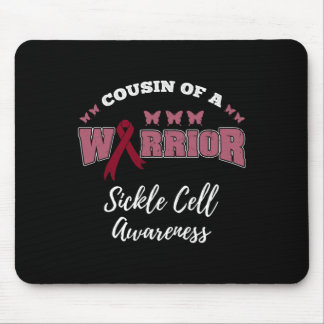 Cousin Of A Warrior Sickle Cell Awareness 1 Mouse Pad