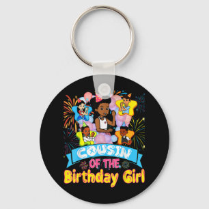 Cousin Of Birthday Girl Gracie Birthday Dolls Girl Key Ring
