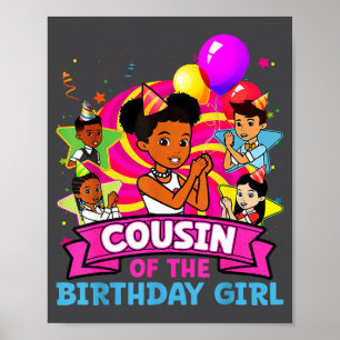 Cousin Of Birthday Girl Gracie Nk Doll Family Deco Poster