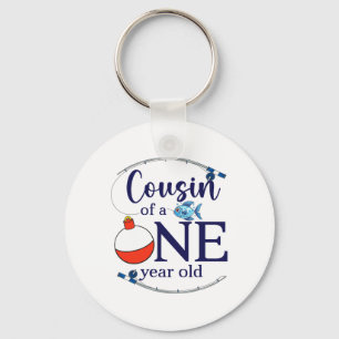 Cousin Of The Big One Fishing Boy First Birthday O Key Ring