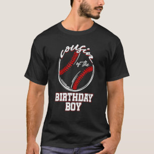 Cousin of the Birthday Boy Baseball Player Vintag T-Shirt