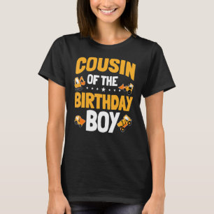 Cousin Of The Birthday Boy Construction Worker Bda T-Shirt