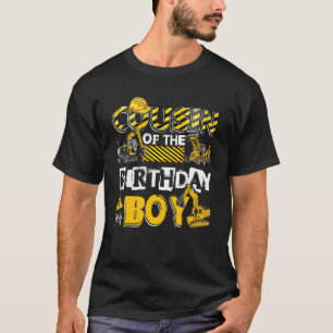 Cousin Of The Birthday Boy Cousin Construction Bir T-Shirt
