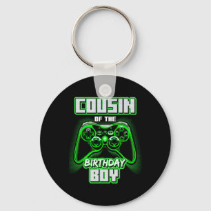 Cousin Of The Birthday Boy Matching Family Video G Key Ring