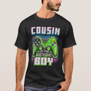Cousin of the Birthday Boy Matching Family Video G T-Shirt