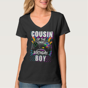 Cousin Of The Birthday Boy Matching Video Game Bir T-Shirt