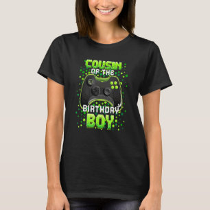 Cousin Of The Birthday Boy Matching Video Gamer Bi T-Shirt