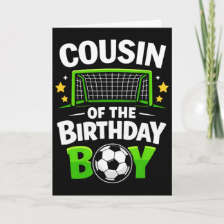 Cousin Of The Birthday Boy Soccer Ball  Card