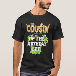 Cousin Of The Birthday Boy Zoo Theme Animal Party T-Shirt