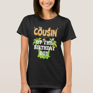 Cousin Of The Birthday Boy Zoo Theme Animal Party T-Shirt