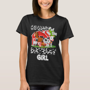 Cousin Of The Birthday Girl Cow Farm Animal Birthd T-Shirt