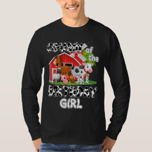 Cousin Of The Birthday Girl Cow Farm Animal Birthd T-Shirt