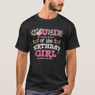 Cousin Of The Birthday Girl Farm Cow Lover Party M T-Shirt