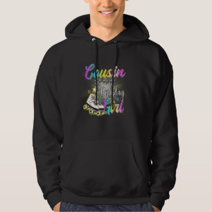 Cousin Of The Birthday Girl Roller Skater Skating Hoodie