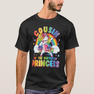 Cousin Of The Birthday Princess Unicorn Matching F T-Shirt