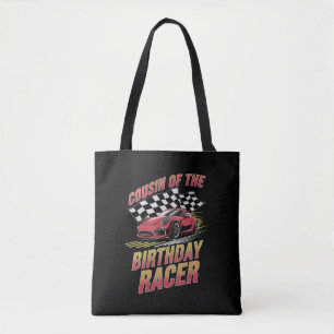 Cousin Of The Birthday Racer Racing Family Party  Tote Bag