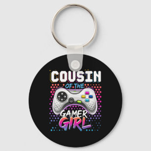 Cousin Of The Gamer Girl Matching Video Game Birth Key Ring
