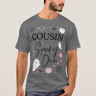 Cousin of the Spooky One Girl First Birthday Pink T-Shirt
