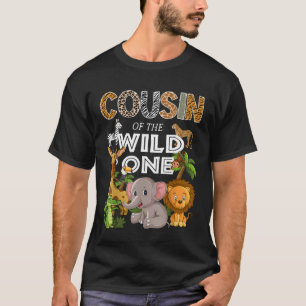 Cousin of The Wild One Birthday Boy Safari Jungle T-Shirt