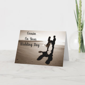 COUSIN ON YOUR WEDDING DAY-LOVE/FUN CARD