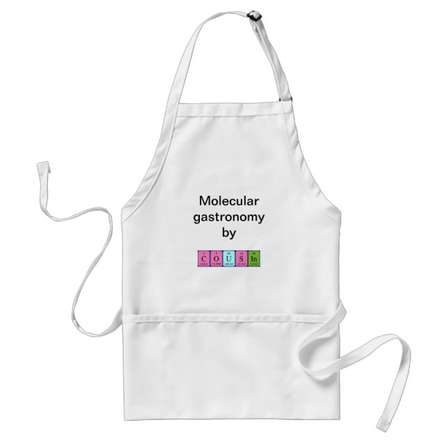 Cousin periodic table name apron (Front)