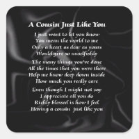 Cousin Poem - Black Silk