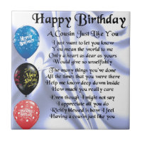 Cousin poem  Happy Birthday