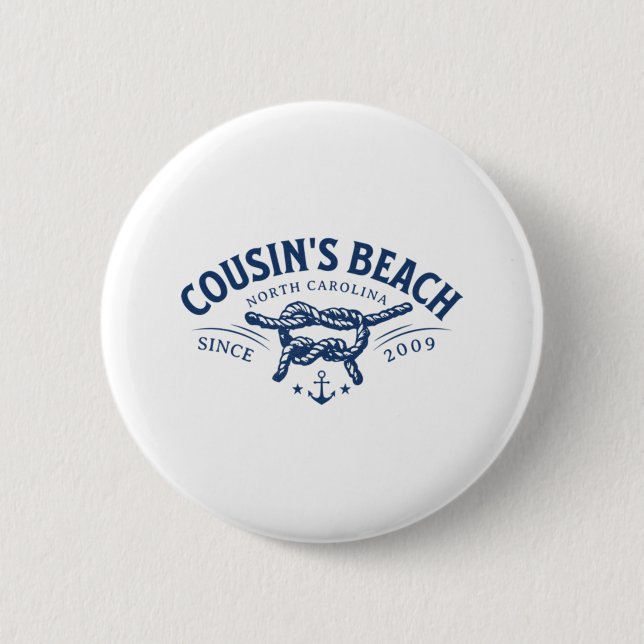 Cousin’s Beach NC The Summer I Turned Pretty  6 Cm Round Badge (Front)