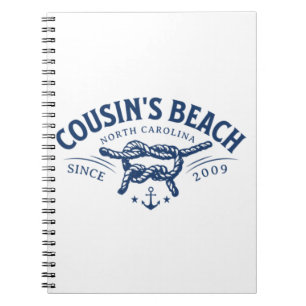 Cousin’s Beach NC The Summer I Turned Pretty  Notebook