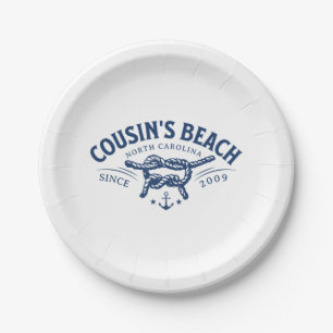 Cousin’s Beach NC The Summer I Turned Pretty  Paper Plate