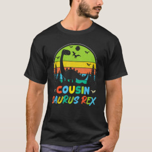 Cousin Saurus Rex Retro Dinosaur Kids  Family Vint T-Shirt