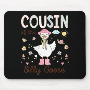 Cousin Silly Goose First Birthday Artwork Mouse Pad