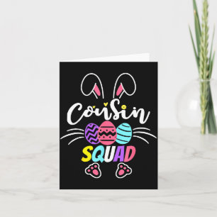Cousin Squad Easter Bunny Family Matching Toddler Card