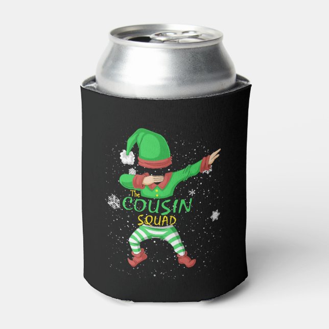 cousin squad elf can cooler (Can Front)
