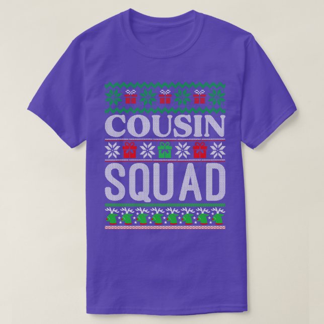 Cousin squad ugly christmas sweater (Design Front)