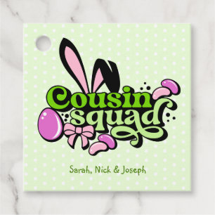 Cousin Squand Bunny Ears Easter Egg  Favour Tags