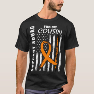 Cousin Support Squad Leukemia Awareness American F T-Shirt