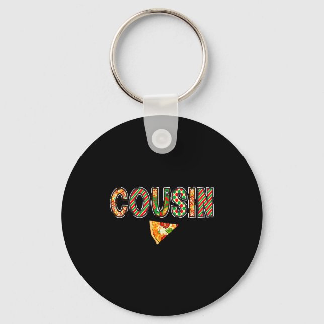 Cousin Zza Birthday Squad Crew Family Matching  Key Ring (Front)