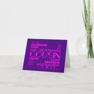 Cousins Birthday Parties & Christmas : Qualities Holiday Card
