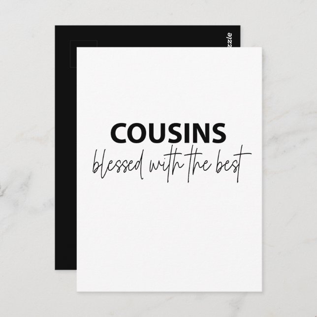 Cousins - Blessed With The Best Postcard (Front/Back)
