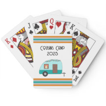 Cousins Camp Retro Camper Classic Playing Cards