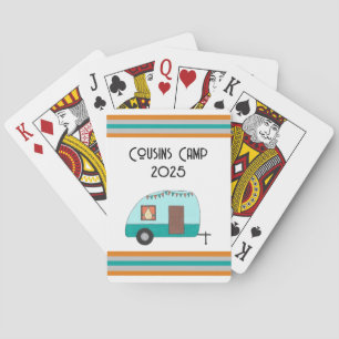 Cousins Camp Retro Camper Classic Playing Cards