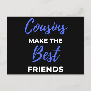 Cousins Make The Best Friends Holiday Postcard