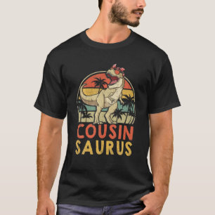 Cousinsaurus Retro Rex Dinosaur Cousin Saurus Moth T-Shirt