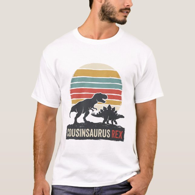 Cousinsaurus Rex Funny Dinosaur Vintage Shirt Desi (Front)